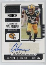 2023 Panini Contenders Rookie Ticket Variation Carrington Valentine Auto 0s2w