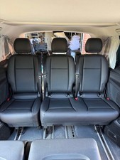 Mercedes Vito, V-Class Genuine Leather Seats Set of 3 Black, Excellent Condition