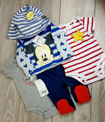 Converse & Disney Oberteil Jungen Spiderman Unterteile Bodys & Mütze 0-3 Monate