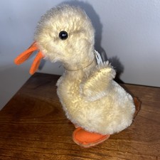 Vintage Steiff Ente Duck Plush 6" Mohair Felt- No ID 1968-75 So Lifelike