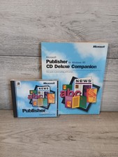 NEW Microsoft Publisher CD Deluxe Deluxe PC Software Vintage