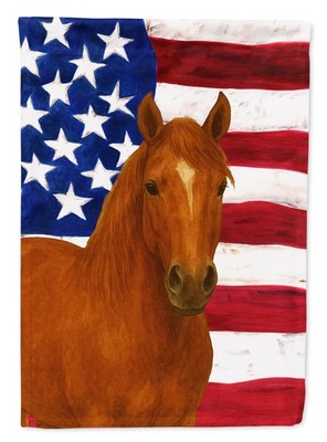 Tennessee Walking Horse Chestnut American Flag