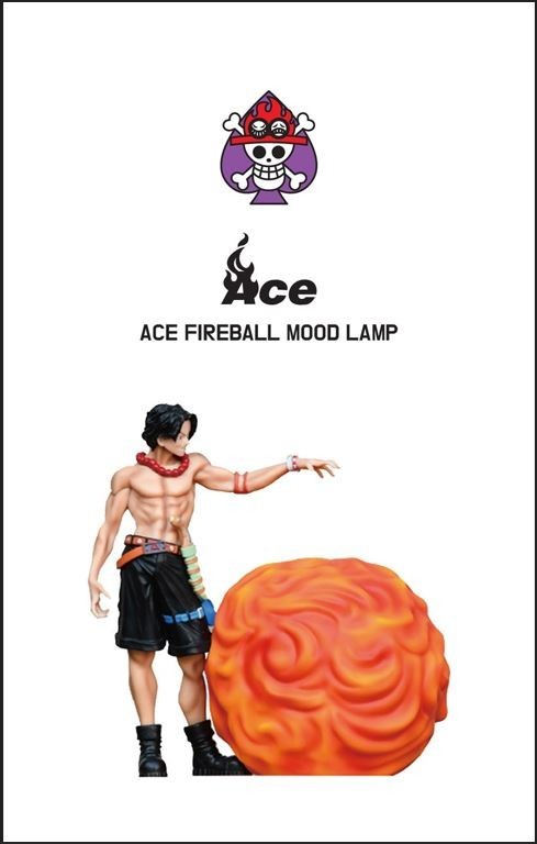 One Piece Portgas D. Ace Fireball Mood Lamp - Authentic Anime 