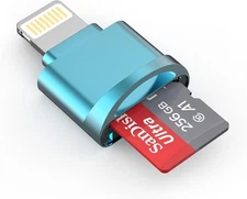 MFi Micro SD Card Reader for iPhone/iPad, Lightning Adapter, iOS 13