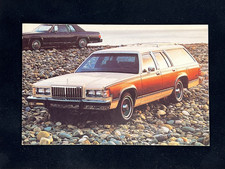 1985 Mercury Grand Marquis Colony Park Wagon - Vintage Car Dealer Postcard