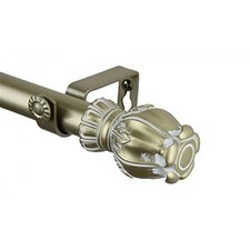 Regent 1" Curtain Rod Light Gold 160-240"