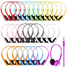 CNSZSLZ Classroom Kids Headphones Bulk 20 Pack Class Set of Headphones for Stude