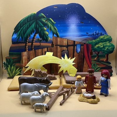 Playmobil 2009 Nativity Scene 4884 Replacement Parts Figures People Access Read!