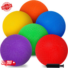 6PCS Playground Balls, 8.5 Inch Kickballs Soft Dodgeballs Foam Playground Ball S