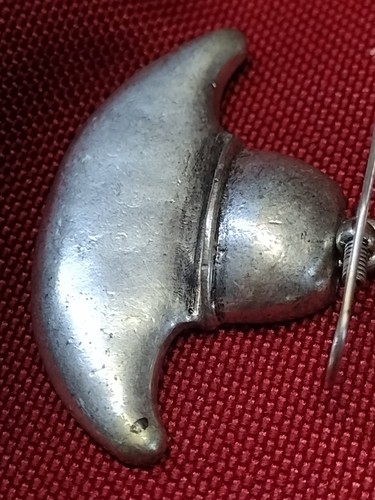 Vintage Boho Silver Toned Earrings 1.75" Wide - Picture 5 of 14