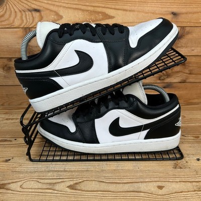Nike Turnschuhe Damen Größe UK 6 Air Jordan 1 Low Panda schwarz weiß Schuhe AJ1