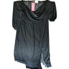 Shein Curve Black Chiffon Dress Women's 3XL New With Tags!