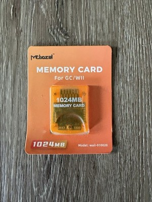 Mcbazel 1024MB(16344 Blocks) Memory Card for Gamecube and Wii Console NEW