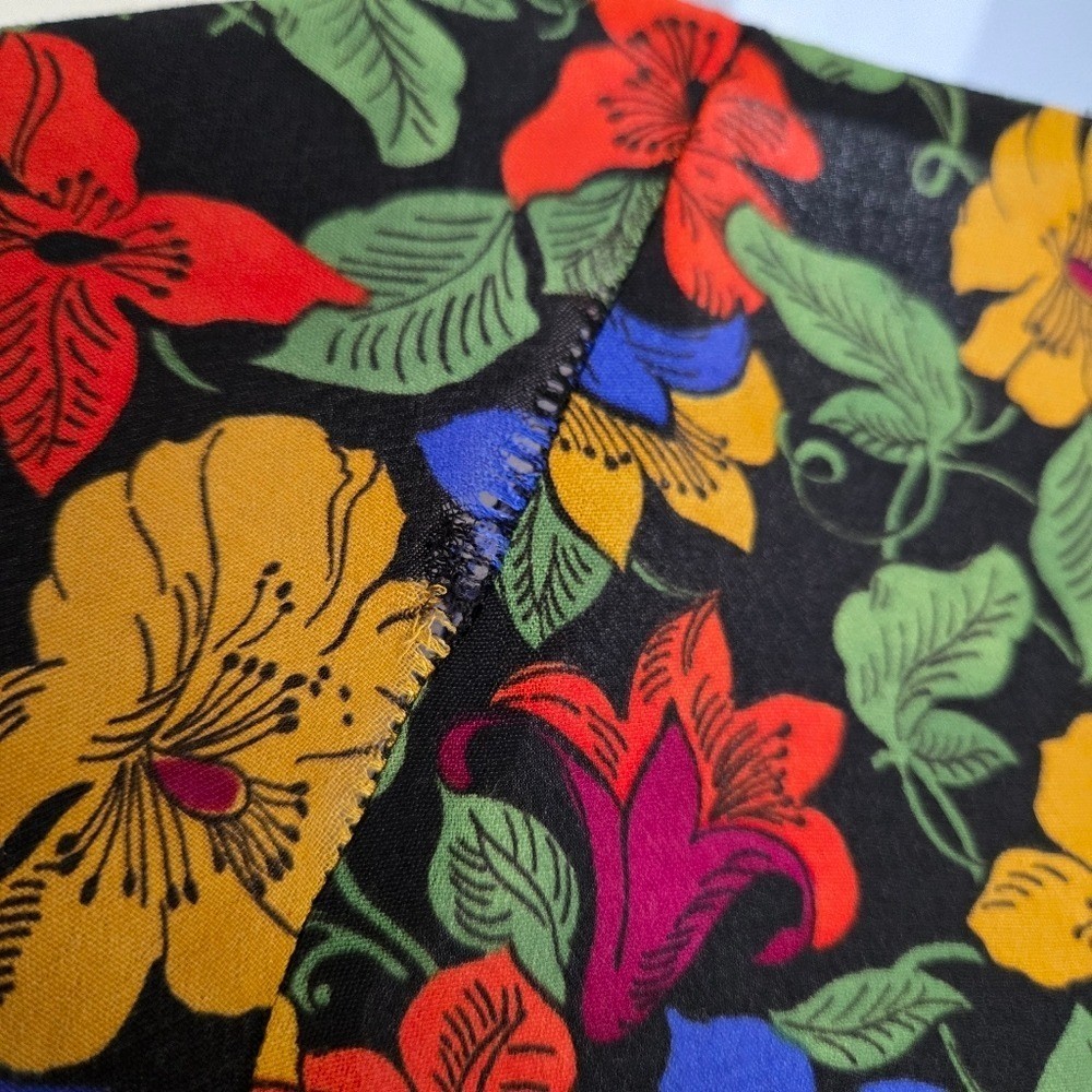 Mango Floral Blouse Top Sz S 90s Inspired Boho Romantic Relaxed Business Casual image 8