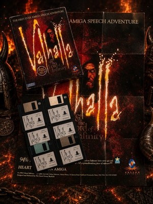 VALHALLA & THE LORD OF INFINITY AMIGA LIMITED EDITION KOMPLETT 6 DISK SET SELTEN