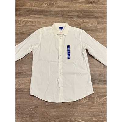 Apt 9 Premier Flex Extra Slim White Dress Shirt 17 34/35 NWT
