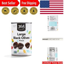 Large Pitted Olives in 6 Ounce - Nutty Flavor for Gourmet Cooking Entertaining