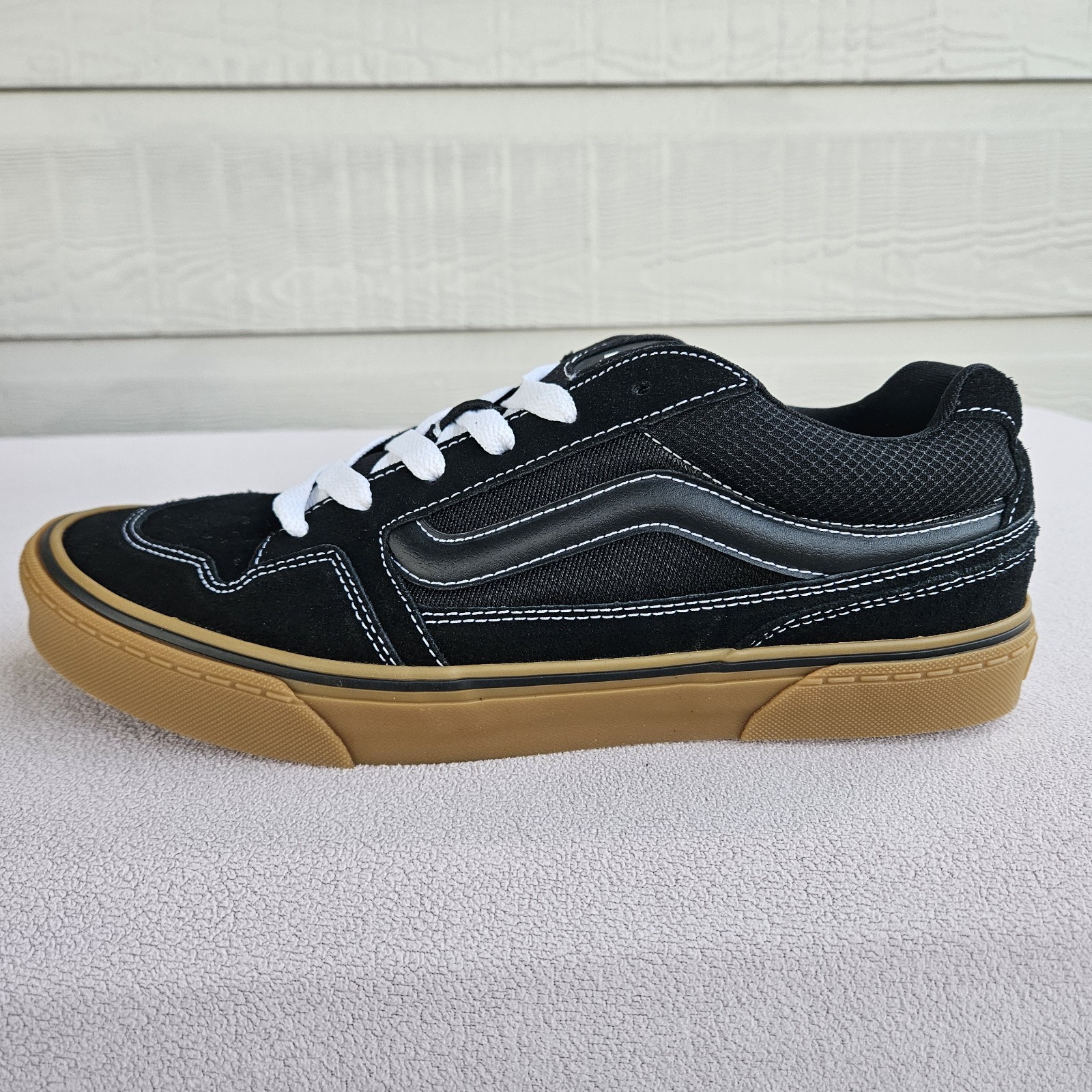 Vans Caldrone Suede Mesh Black Gum Low Top Skate Shoes Men SZ 11 VN0A5JM2B9M thumbnail 5