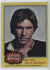 1977 Topps Star Wars Han Solo Harrison Ford Hero or Mercenary? #139 1bw0