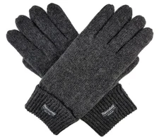 Men Pure Wool Knitted Gloves with Thinsulate Lining Size L/XL (Anthra)