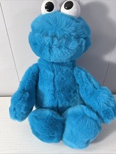 Vintage 1997 Applause Sesame Street Cookie Monster 20" Blue Plush Jim Henson GUC