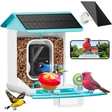 Smart Bird Feeder with Camera-AI Identify 11,000+ Species, 2K HD Auto Capture...