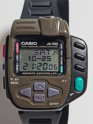 CASIO JG-100 Cyber Cross Remote Japanese Digital Game Watch Rare
