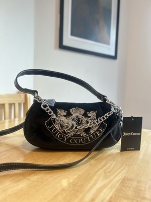 バッグ JUICY COUTURE bag shoulder Y2K leather Juicy Couture Brown & Gold Twig Dog Vintage Y2K Style Shoulder Bag