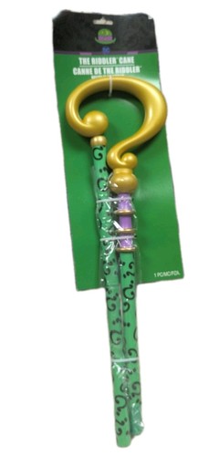 DC Batman The Riddler Cane Halloween Costume Accessory
