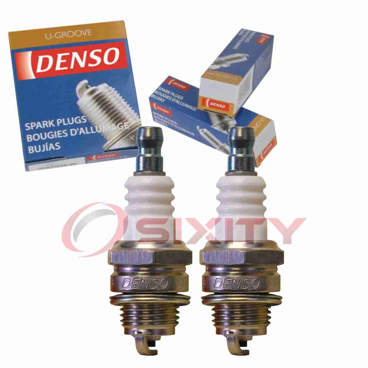 2 pc DENSO 6027 Standard U-Groove Spark Plugs for W22MP-U 748 7321 Ignition bm