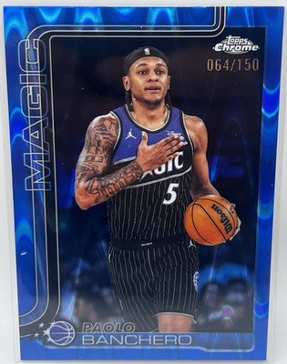 Topps Chrome 2026 Update | Paolo Banchero | #5 Blue Raywave 64/150