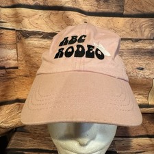 ABC Rodeo Pink Hat Cap Youth Western Cowboy Cowgirl Adjustable Baseball Style