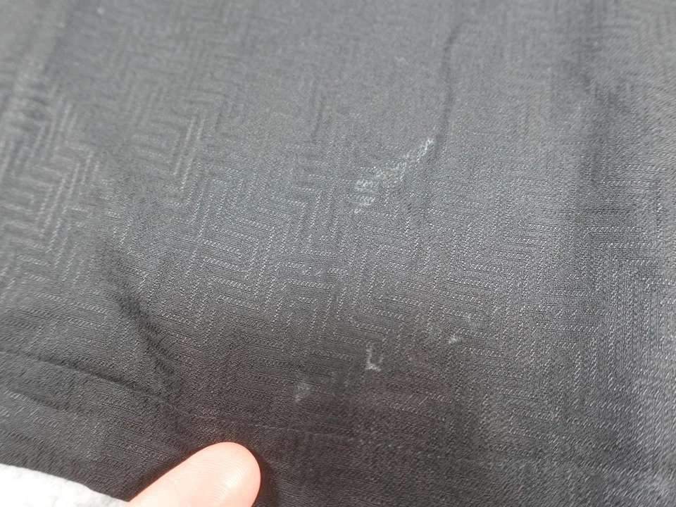 Camisa de seda para hombre grande negra manga corta abotonada Johnston & Murphy Foto 2 de 4