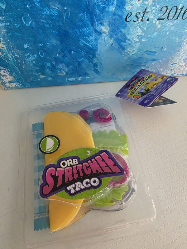 Orb Stretchee Foodz Secret Menu Toy, 1pc.Taco 1 Of 3 Viral Tiktok Squish Squeeze
