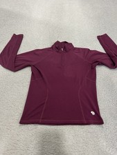 Mountain Hardwear Sweater Small Womens Long Sleeve Pullover 1/4 Zip Lightweight