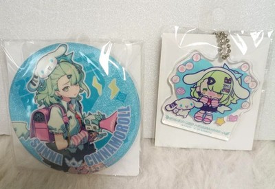 Zenless Zone Zero Sanrio Sunna Cinnamoroll Acrylic Ball chain Tin Badge Set of 2