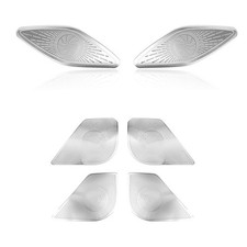 6 Pcs Stainless Steel Audio Speaker Decoration Cover Trim For Kia K4 2025 2026 6 Pcs Stainless Steel Audio Speaker Decoration Cover Trim For Kia K4 2025 2026