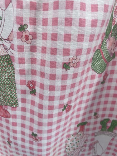 Vintage 60s~70s Holly Hobbie Gingham Hippie Mini Dress Tunic Top Shirt XS - Picture 22 of 24
