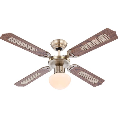 Ventilatore da Soffitto Lampada Telecomando LED Cambiamento di Colore Regolatore - Foto 2 di 12
