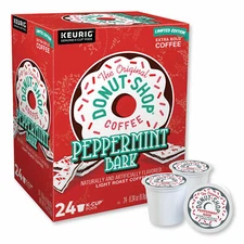 The Original Donut Shop Peppermint Bark Coffee 24 to 144 K cups Pick Any Size 