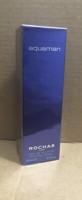 Aquaman By Rochas 3.4oz Edt Spray For Men s Sealed Rare