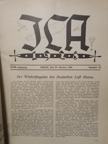 Rivista 1928 Aeronautica Militare,Luftfahrt ,Berlin - Foto 4 di 6