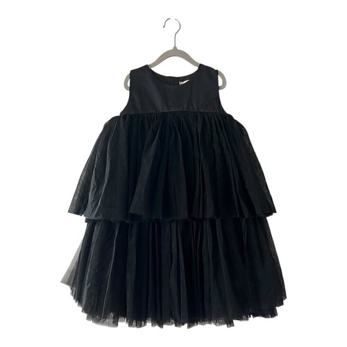 NWT Annie & Charles Girls Tulle Tiered Black Dress Formal Princess Style 7-8 YR