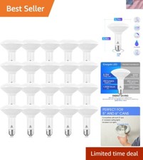 20 Pack Dimmable LED Flood Light Bulbs 5000K Daylight, 65W Equivalent