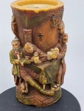 Walldurn Baden Johan Gunter Pillar Candle Carved Trappist Monks Brewery Beer Keg