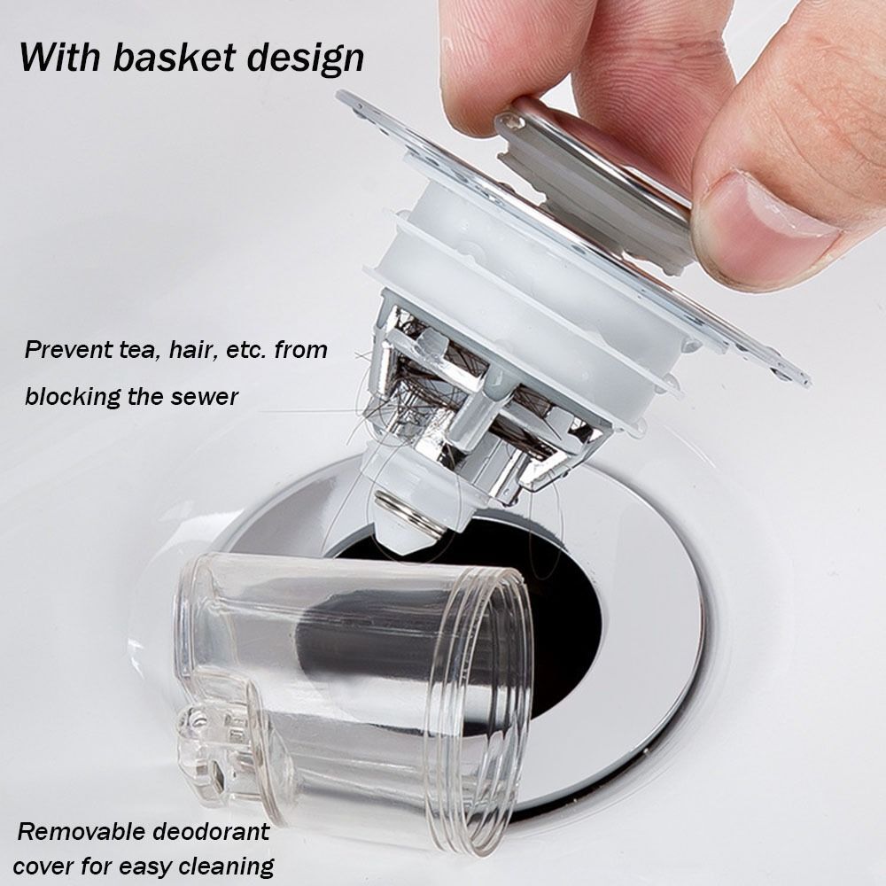 Basin Spring Core PopUp Bounce Core Basin Drain Filter Bathroom Sink