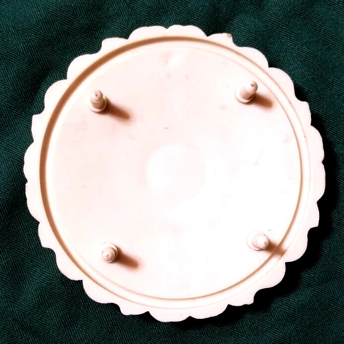 Vtg Ornate Neoclassical Plastic Ceiling Petal Medallion Rosette MCM 6" Acanthus - Изображение 4 из 4