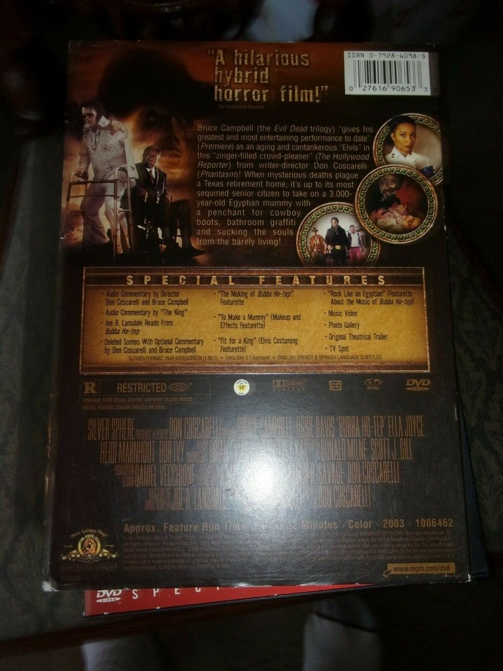BUBBA HO-TEP - DVD - DOM COSCARELLI - COLLECTOR'S EDITION-OPENED-NEVER ...