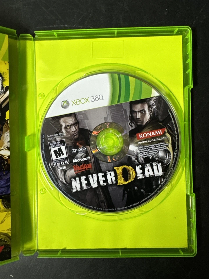 NeverDead (Microsoft Xbox 360, 2012) Complete W/ Manual - Image 4 of 4