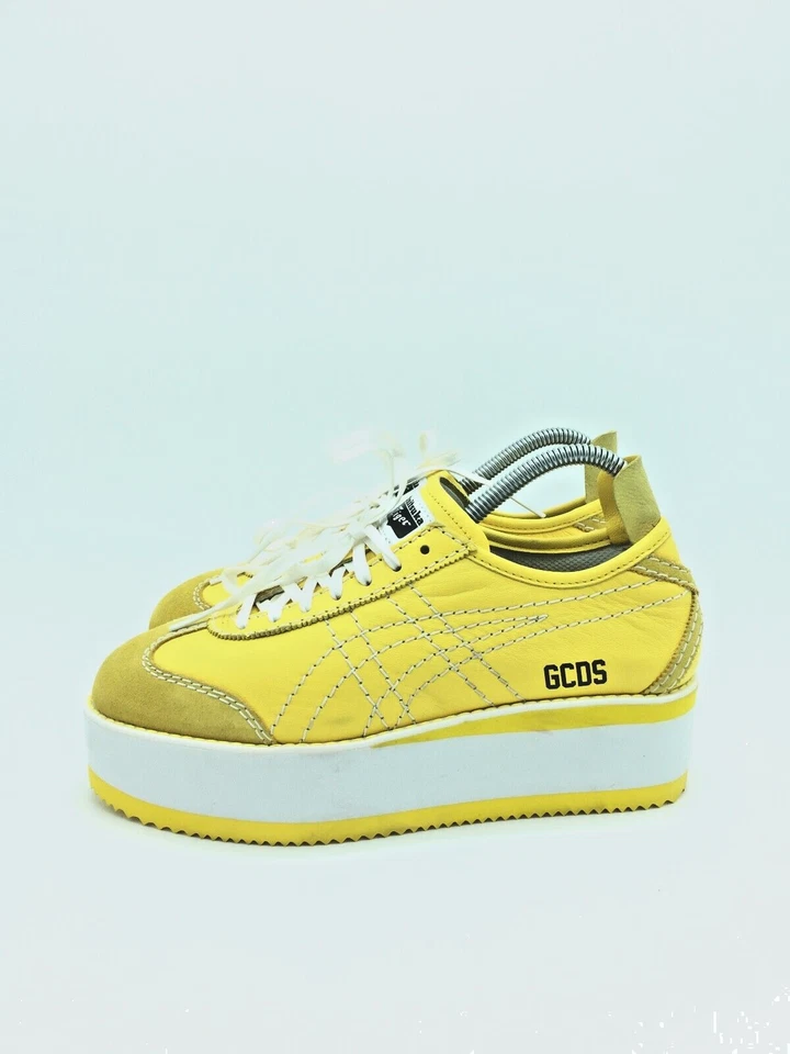 Onitsuka Tiger GCDS Zapatillas Deportivas Amarillo Para Mujeres T.39 US.7,5 UK.6 - Imagen 2 de 4